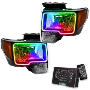 Ford F-150 Headlight Assembly - ORACLE Lighting - LED with ColorSHIFT 2.0 - Black - `09-`14